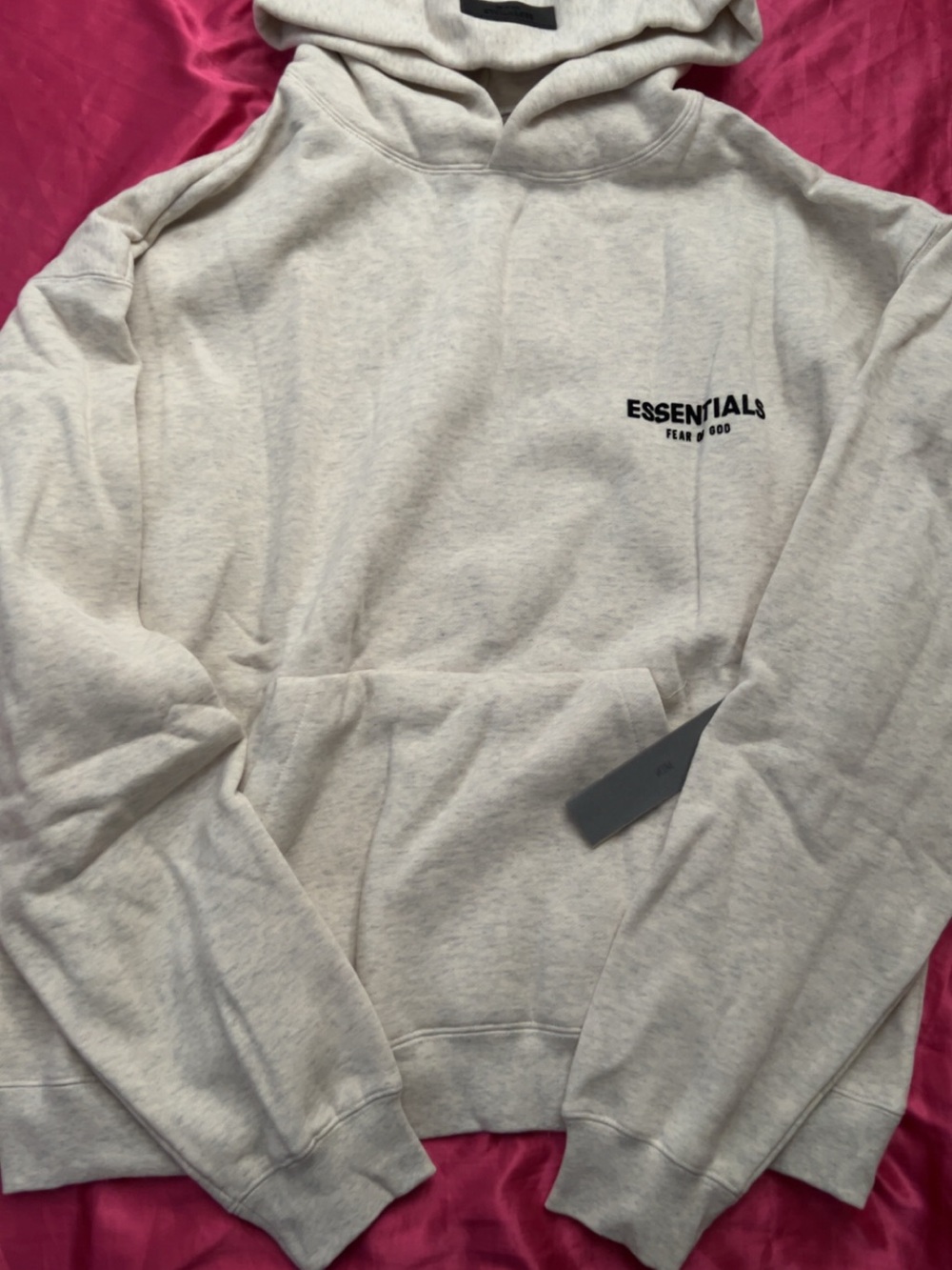 Essentials Light Heather Gray Pullover Hoodie